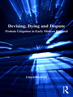 cover image of Devising, Dying and Dispute